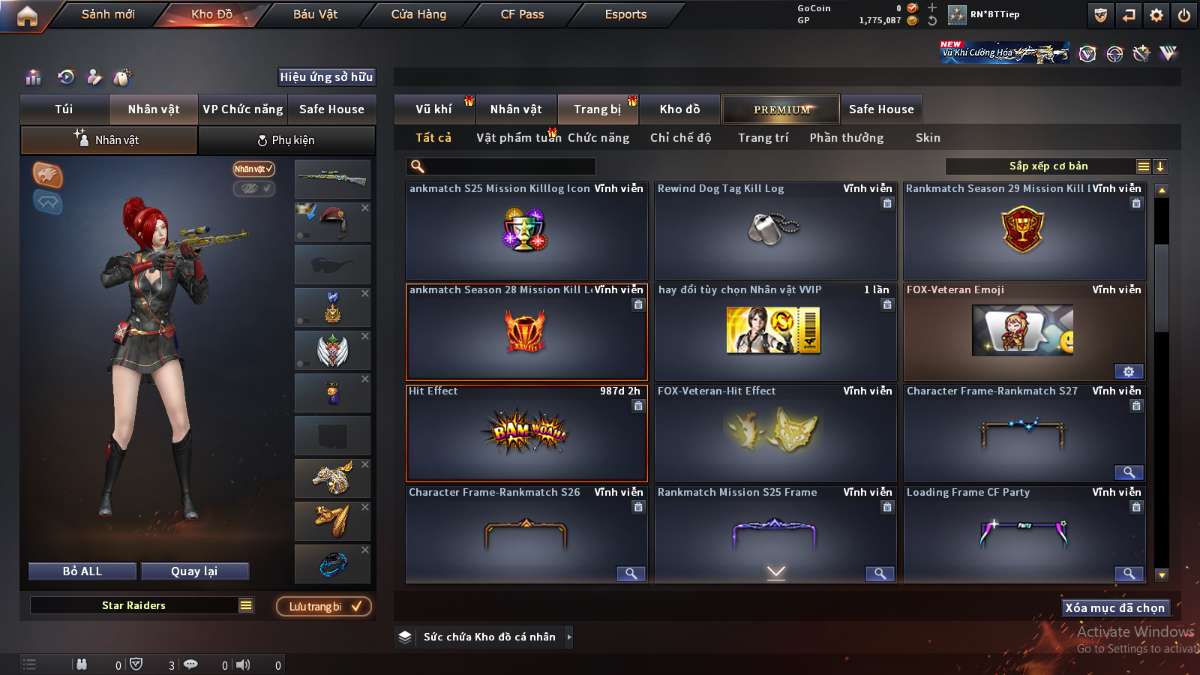 shop acc cf uy tin gia re